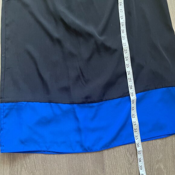 Smart Set Sleeveless Mini Dress with Cobalt Blue Hem - Picture 7 of 9